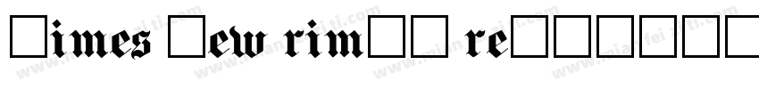 times new riman regu字体转换